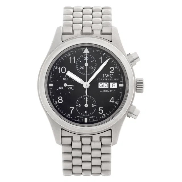 IWC Pilots Chronograph 39mm IW370617 in Stainless Steel from Gray And Sons