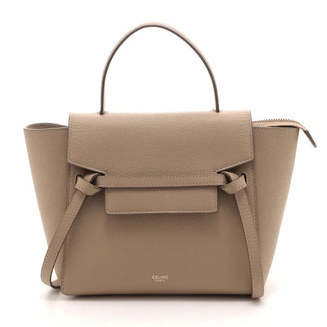 Celine Belt Bag Nano Beige Leather in Beige Leather from The Reluxe