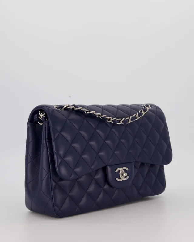 Chanel Jumbo Classic Double Flap Bag in Navy Lambskin from Sellier, photo 2 of 2