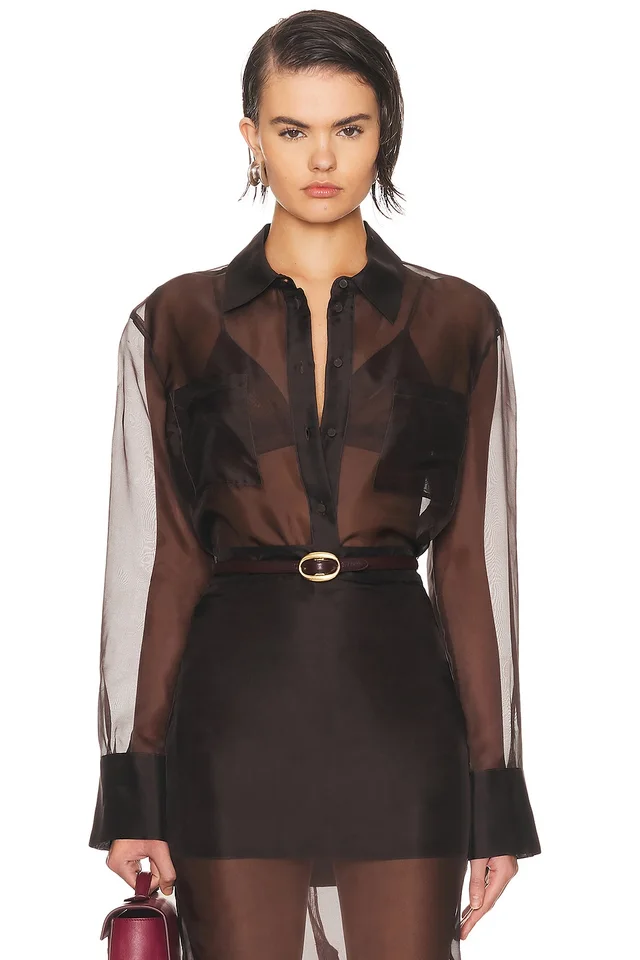 SEROYA Estella Top in Brown from FWRD, photo 1 of 1