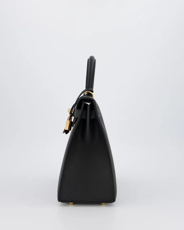 Hermès Kelly 28 Sellier Bag in Black Epsom leather from Sellier, photo 9 of 23