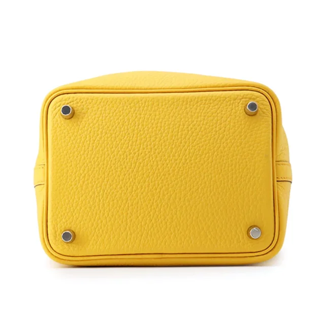 Hermès Picotin Lock Jaune Ambre Taurillon Clemence Size PM in Yellow Clemence leather from GALLERY RARE, photo 3 of 15