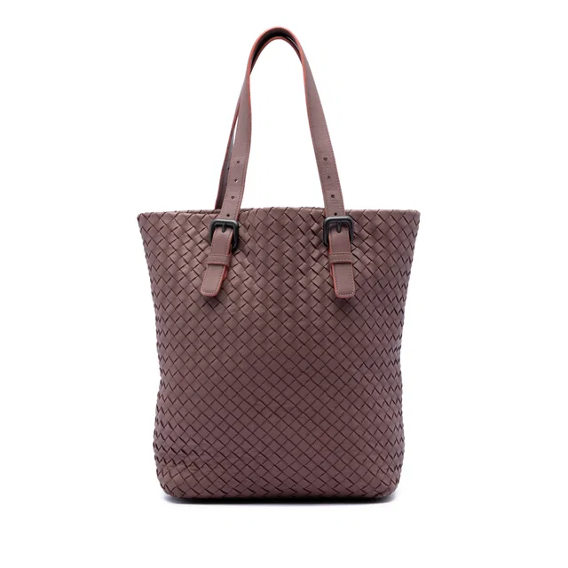 Pink Bottega Veneta Nappa Intrecciato Tote in Pink Nappa leather from Designer Revival