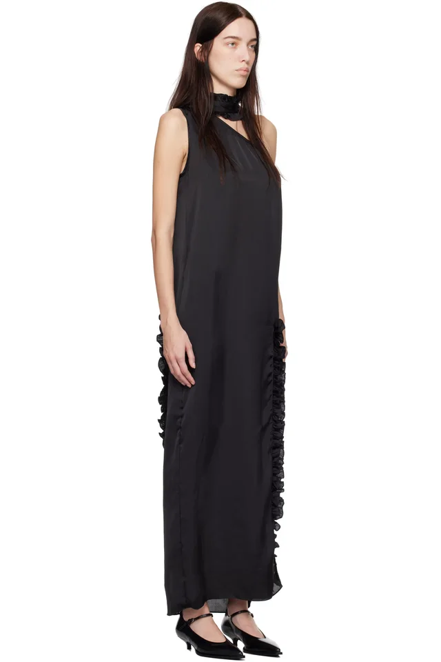 Kika Vargas SSENSE Exclusive Black Aretha Maxi Dress, photo 2 of 4 from SSENSE