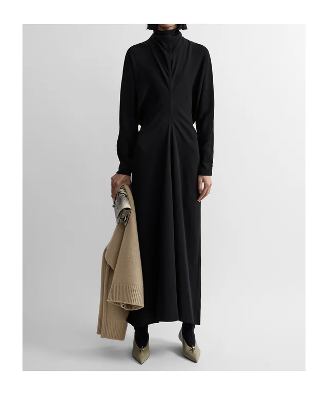 Totême Scarf-Neck Long Sleeved Maxi Dress, photo 2 of 5 from SENSER