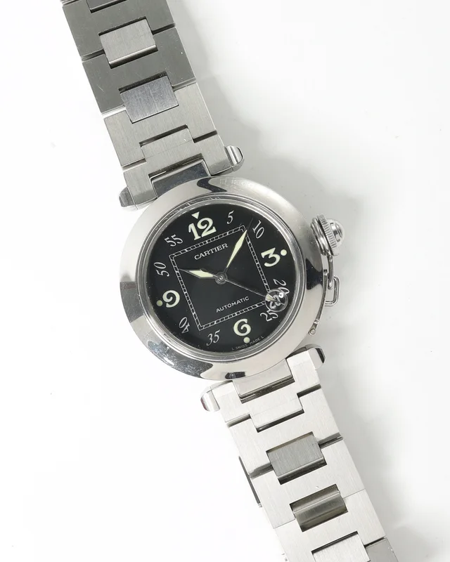 Cartier Pasha C 35mm Ref W31043M7 Full Set Watch from A Retro Tale