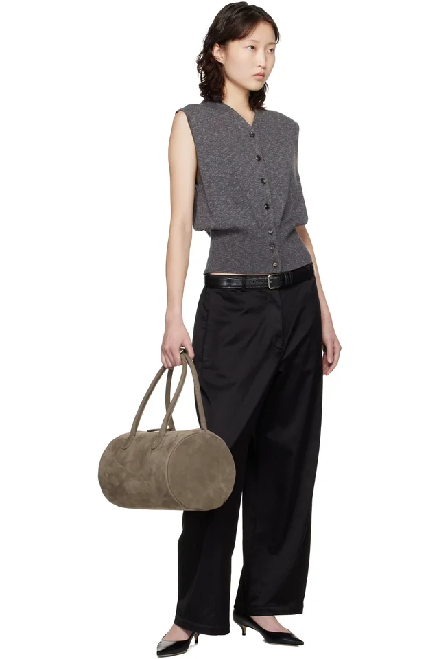 Cordera Gray Flecked Cotton Waistcoat, photo 5 of 5 from SSENSE