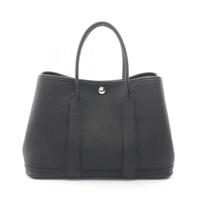 Hermès Tote Bag Garden Party TPM Black in Black from The Reluxe