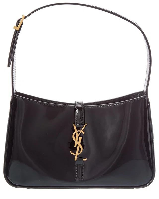 Saint Laurent Le 5 A 7 Patent Hobo Bag, image 1 of 1 from Rue La La