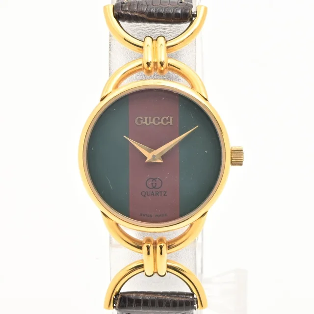 Gucci Watch Sherry Line Green Red in Red Leather from The Reluxe