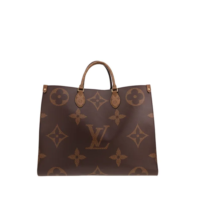Louis Vuitton Onthego large tote bag in two-tone brown Monogram canvas in Brown Coated canvas from Collector Square, photo 2 of 5