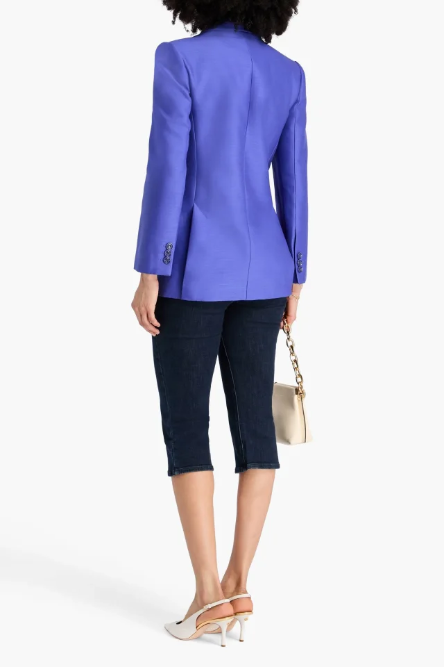 Zimmermann Double-Breasted Wool and Silk-Blend Blazer, photo 3 of 4 from THE OUTNET