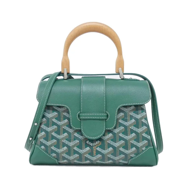 Goyard Saigon Mini Bag in 09/GREEN / SILVER metal fittings coated canvas/calf from KOMEHYO
