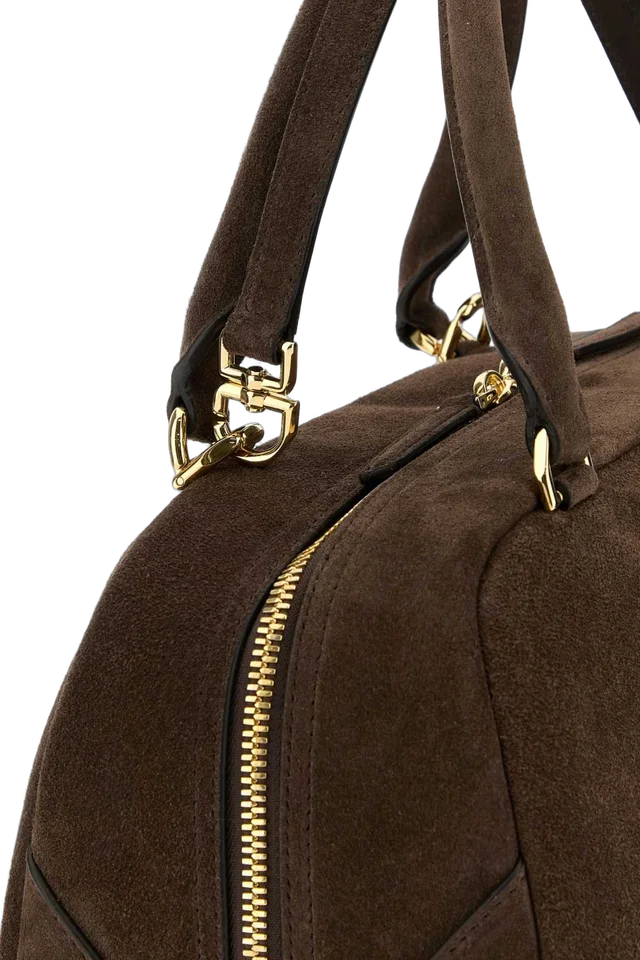 Givenchy Suede Top Handle Bag — Brown in Brown Suede from HEWI, photo 2 of 2