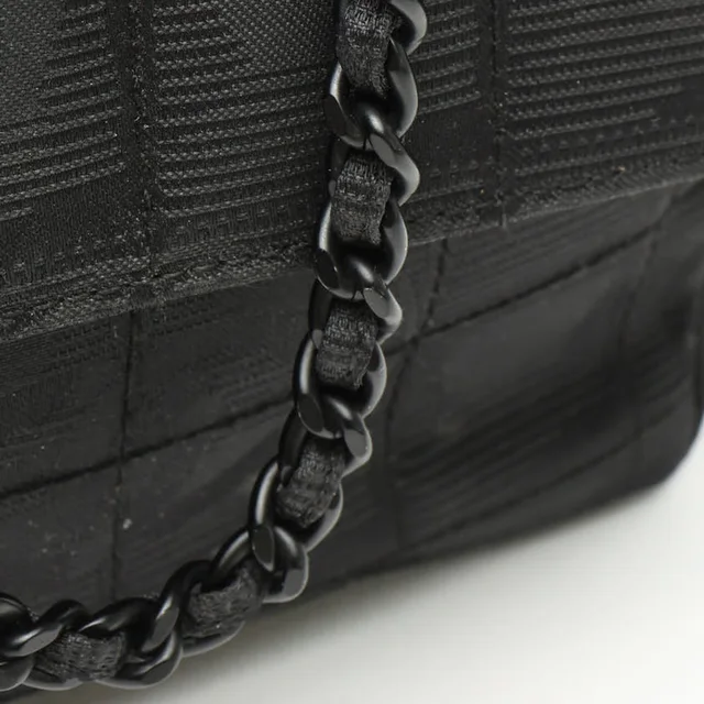 Chanel East West Chocolate Bar Bag in Brown Nylon from A Retro Tale, photo 8 of 15