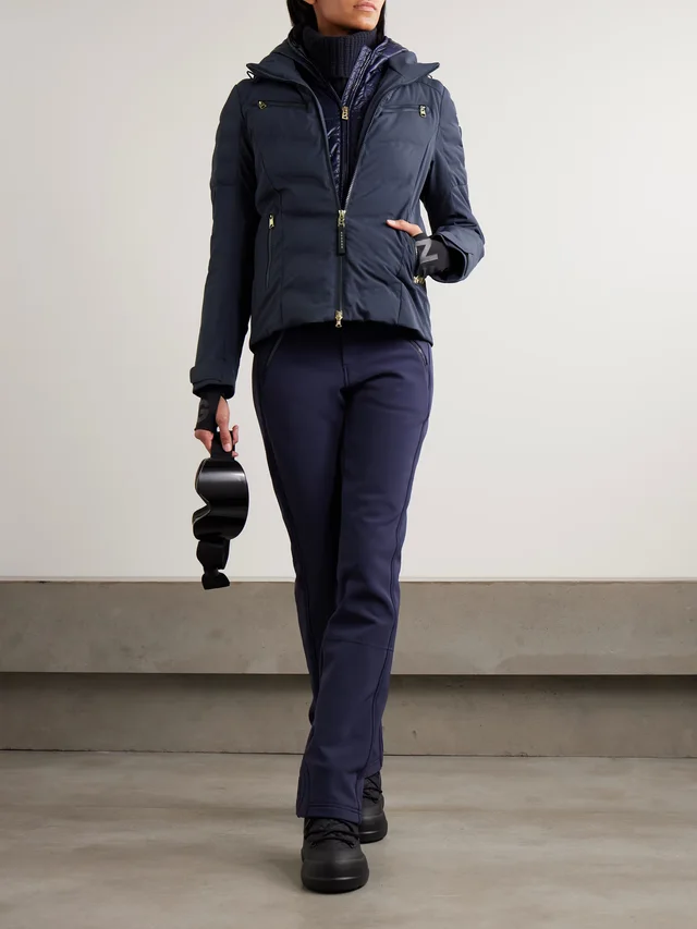 BOGNER Kea hooded layered padded quilted shell ski jacket in Blue, photo 2 of 2 from NET-A-PORTER (Canada)