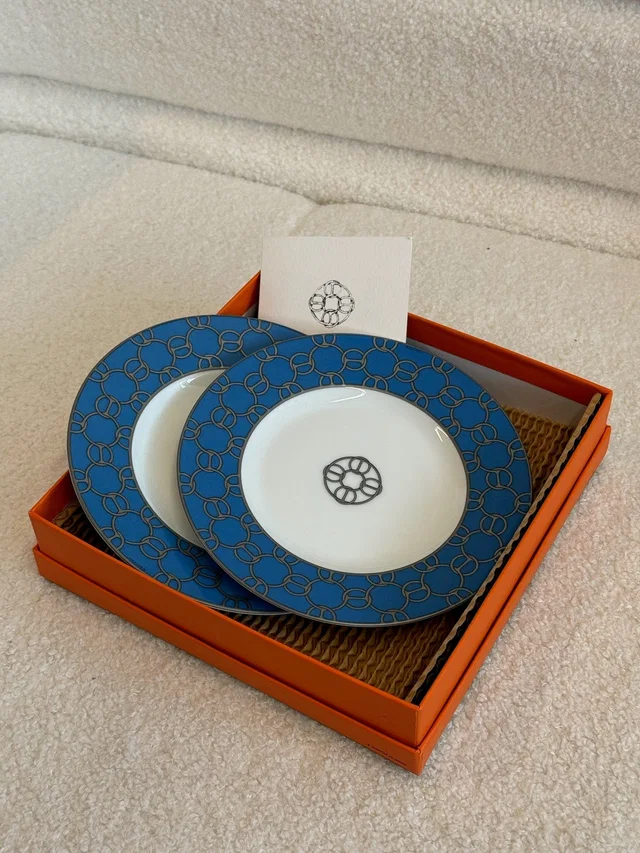 Hermès Dessert Plate Set 2 Pieces from Luxury Promise