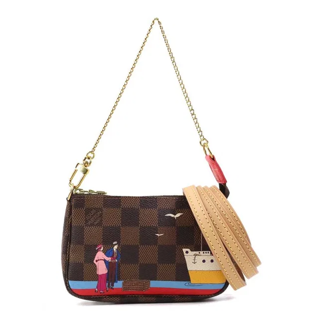 Louis Vuitton Pouch Shoulder Bag Damier Mini Pochette from The Reluxe
