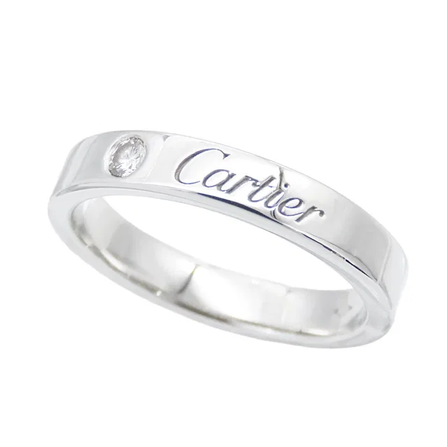 C de Cartier Wedding Ring Platinum Diamond from The Reluxe