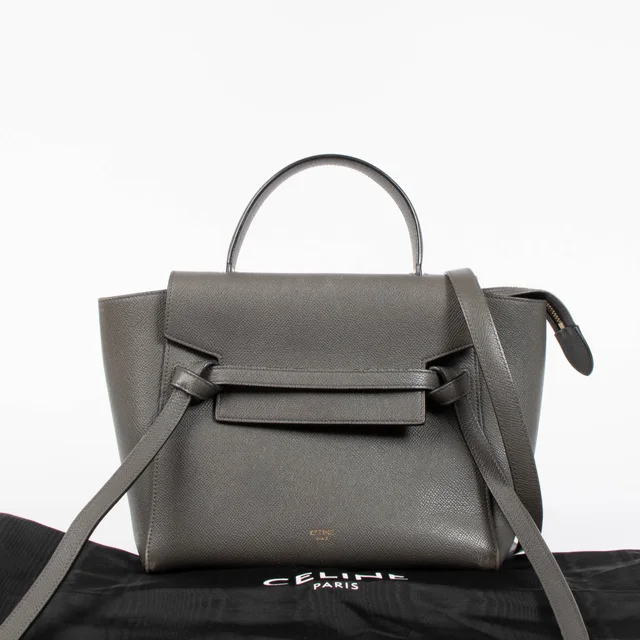 Celine Taupe Micro Belt Bag in Taupe Leather from Labellov, photo 2 of 8