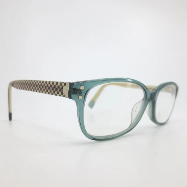 Furla Linda Vu4909k Eyeglasses Teal Cream Checkered Frames 52-16-140 Col.097a in White from Poshmark