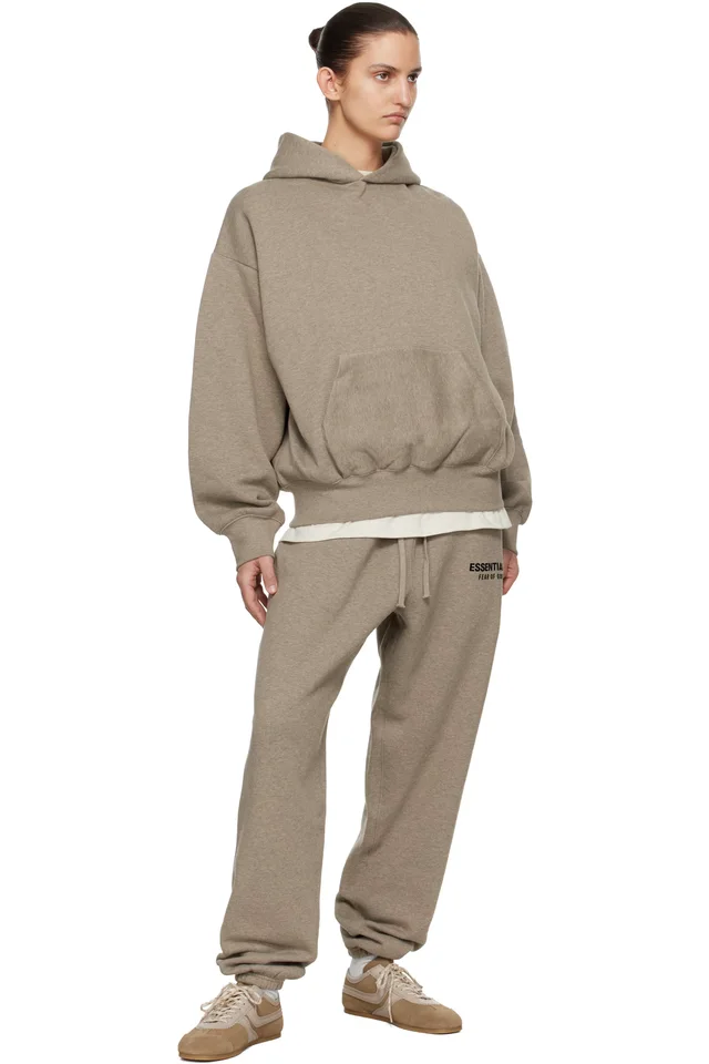 Fear of God ESSENTIALS Beige Classic Hoodie, photo 4 of 4 from SSENSE