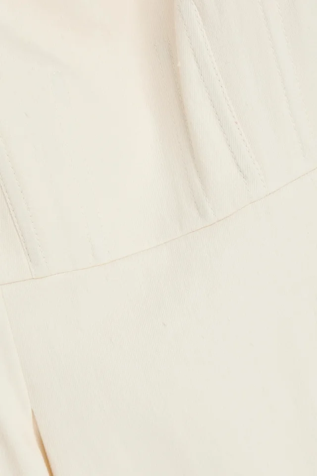 Gabriela Hearst Majano Off-the-Shoulder Hemp and Cotton-Blend Twill Midi Dress in Blue, photo 8 of 9 from THE OUTNET
