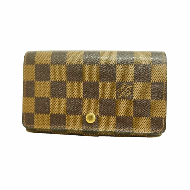 Louis Vuitton Wallet Damier Porte Monnaie Billets Tresor Ebene in Brown from The Reluxe