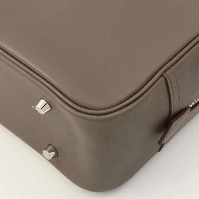 Hermès 2016 Plum 28 Etoupe in Taupe from VINTAGE QOO TOKYO, photo 9 of 13