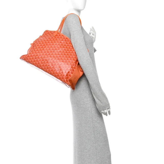 Goyard Goyardine Sac Hardy Pet Carrier PM Orange in Orange Coated canvas from FASHIONPHILE, photo 2 of 10