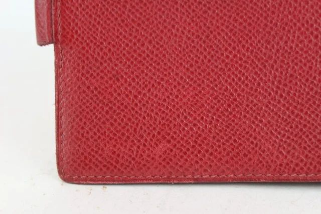 Hermès Small Red Epsom Leather Agenda in Red Epsom leather from Bagriculture