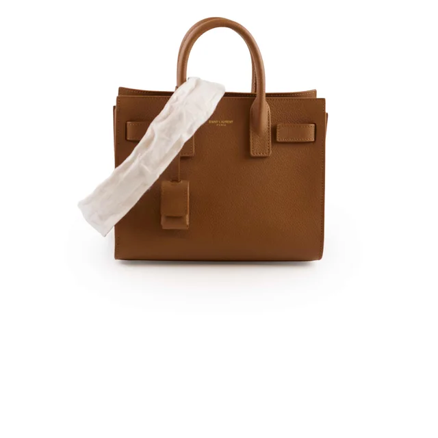 Saint Laurent Sac De Jour Nano Tan in Brown Leather from The Purse Affair