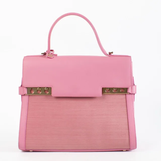 Delvaux Flamingo Toile De Crin Tempête GM in Leather from Labellov