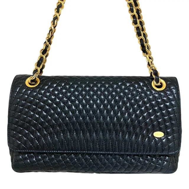 Bally Quilted Leather Chain Shoulder Bag in Leather from LuxUness