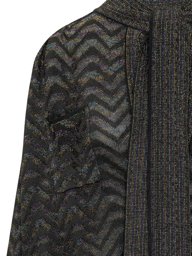 Missoni Seraphim Chevron Tie-Neck Cardigan, photo 4 of 4 from SENSER