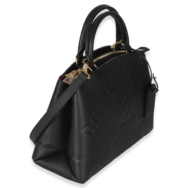Louis Vuitton Black Monogram Giant Empreinte Petit Palais Leather Handbag in Black Leather from HEWI, photo 2 of 2