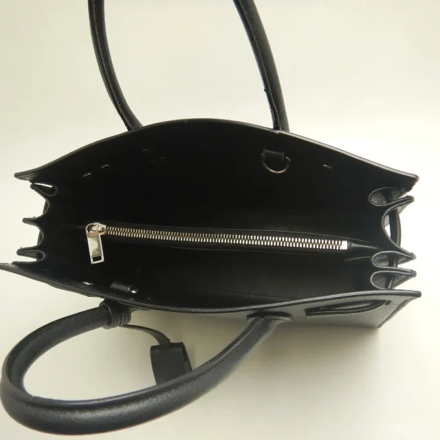 Saint Laurent Sac de Jour Baby Calf Handbag in Black Calfskin from LuxUness, photo 4 of 8