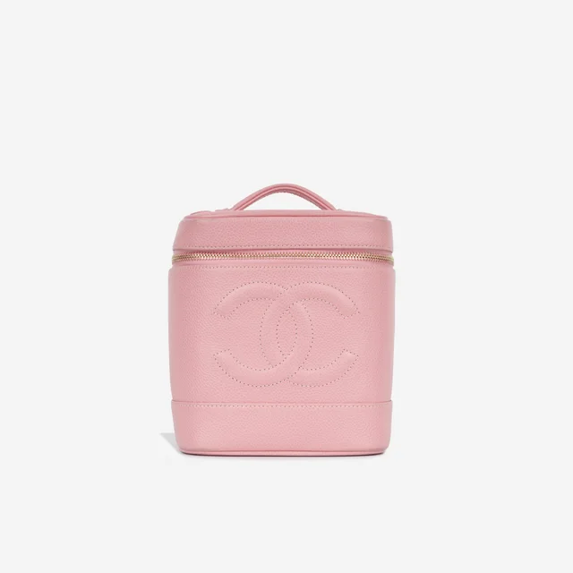 Chanel Vanity Case in Pink Caviar from Bagista