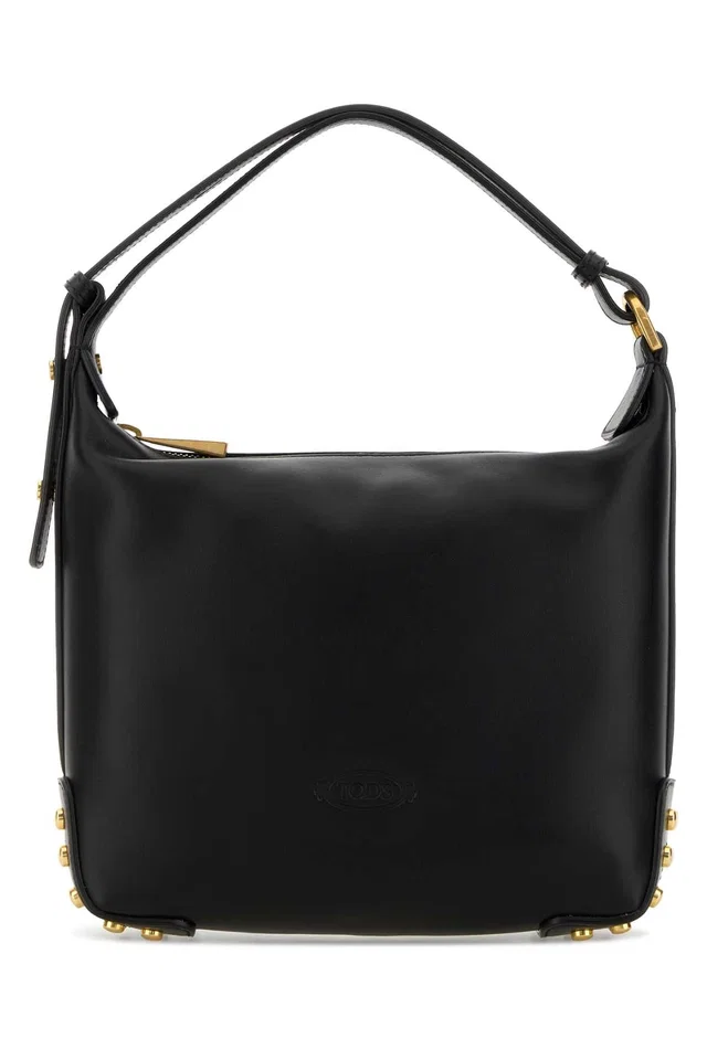 Tod's Sacca Shoulder Bag — Black in Black Calfskin from HEWI