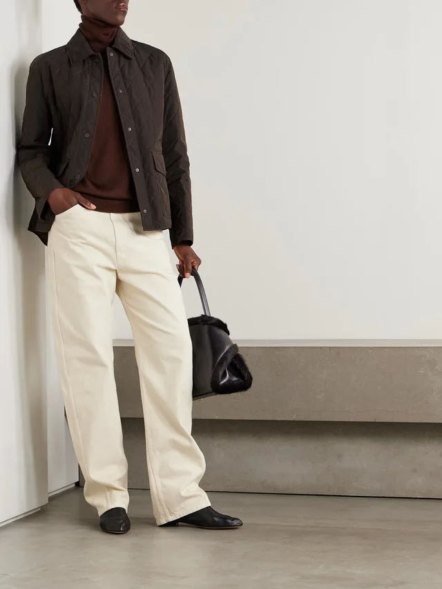 PURDEY Winchester corduroy-trimmed quilted shell jacket in Brown, photo 2 of 2 from NET-A-PORTER (Canada)
