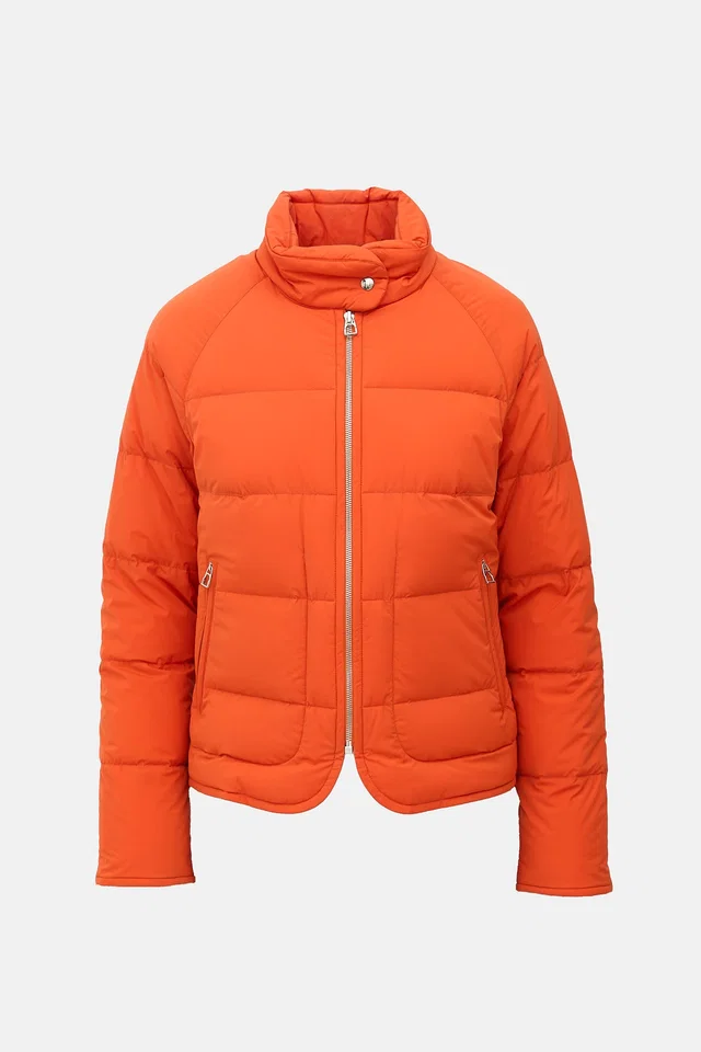 Hermès Down Zip Puffer Jacket in Nylon from VSP Consignment