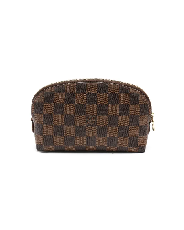 Louis Vuitton Damier Ebene Cosmetic Pouch in Brown Canvas from A Retro Tale, photo 2 of 6