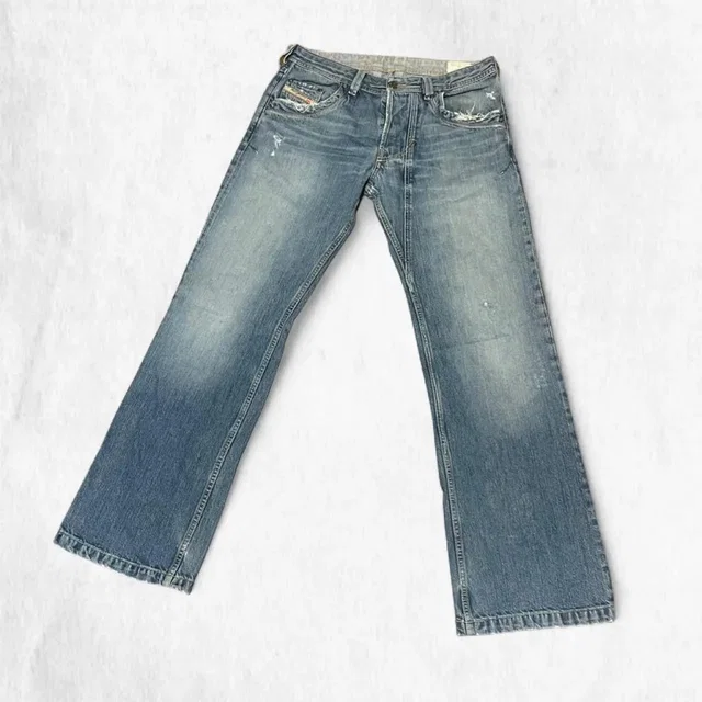 Diesel Vintage Lemmen Blue Denim Baggy Jeans Size 33x32 in blue Denim from Grailed
