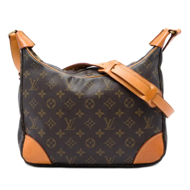 Brown Louis Vuitton Monogram Boulogne 30 Shoulder Bag in Brown Coated canvas from Designer Revival