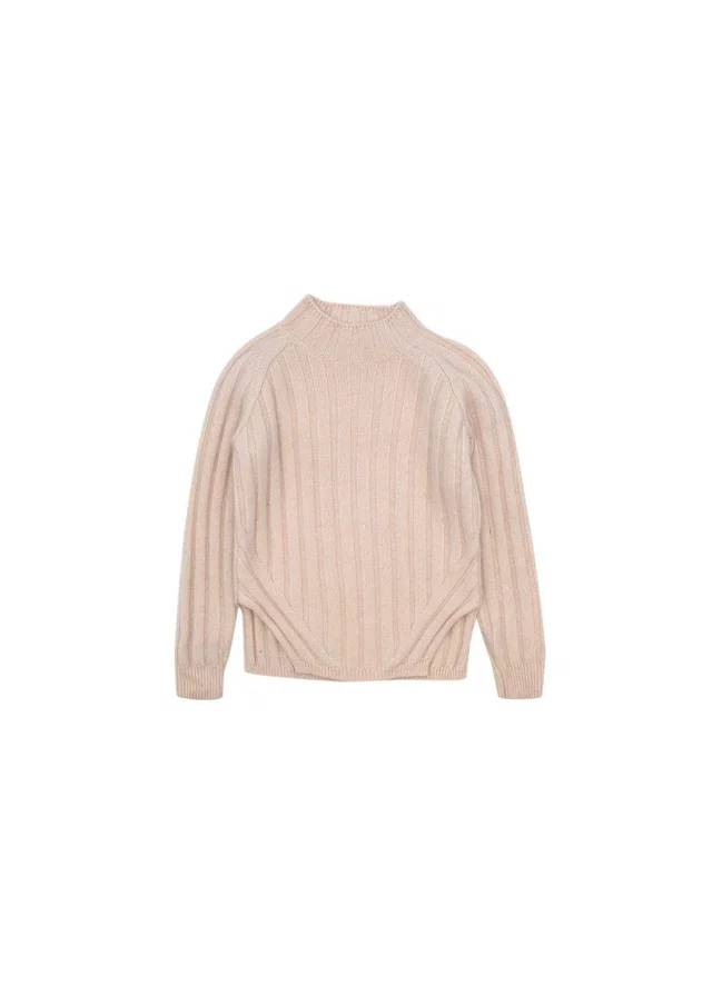 Loro Piana Cream Baby Cashmere Kids Jumper in White Cashmere from HEWI