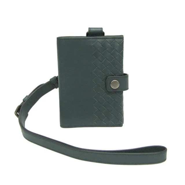 Bottega Veneta Intrecciato Compact Size Planner Cover Dark Blue in Dark blue Leather from Elady