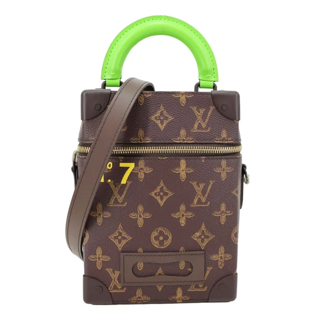 Louis Vuitton Virgil Abloh N°7 Vertical Box Monogram Canvas Trunk Shoulder Bag Brown in Brown Coated canvas from Dallas Designer Handbags