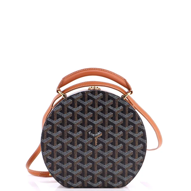 Goyard Alto Hatbox Bag Coated Canvas in brown|red Coated canvas from Rebag, photo 3 of 6