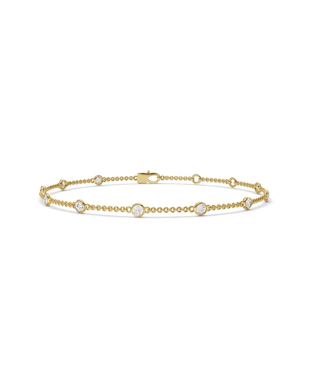 Lab Grown Diamonds 14K 1.00 ct. tw. Lab-Grown Diamond Station Bracelet, image 1 of 1 from Rue La La
