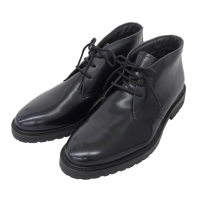 Giorgio Armani Collezioni Cowhide Chukka Boots in Leather from LuxUness